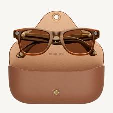 Ray-Ban Smart Glasses in brauner Etui-Hülle